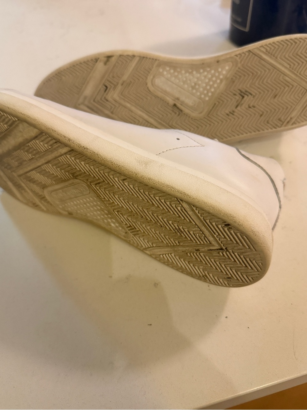 Tory Burch Cream White Leather Low-Top Sneakers - Picture 5 of 5